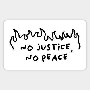 No Justice No Peace Magnet